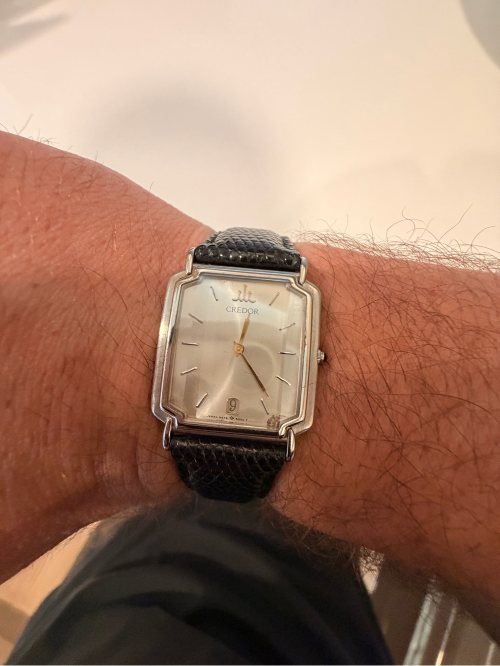 Seiko Credor 28mm sunburst dial
